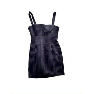 NWT Princess Polly Joni Navy Stripped Mini Dress Size 4 Small